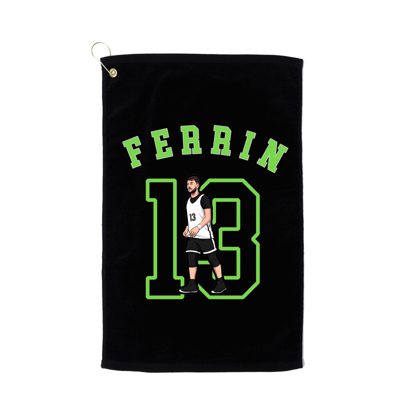 Golf Towel — Shirsey Arch in Black