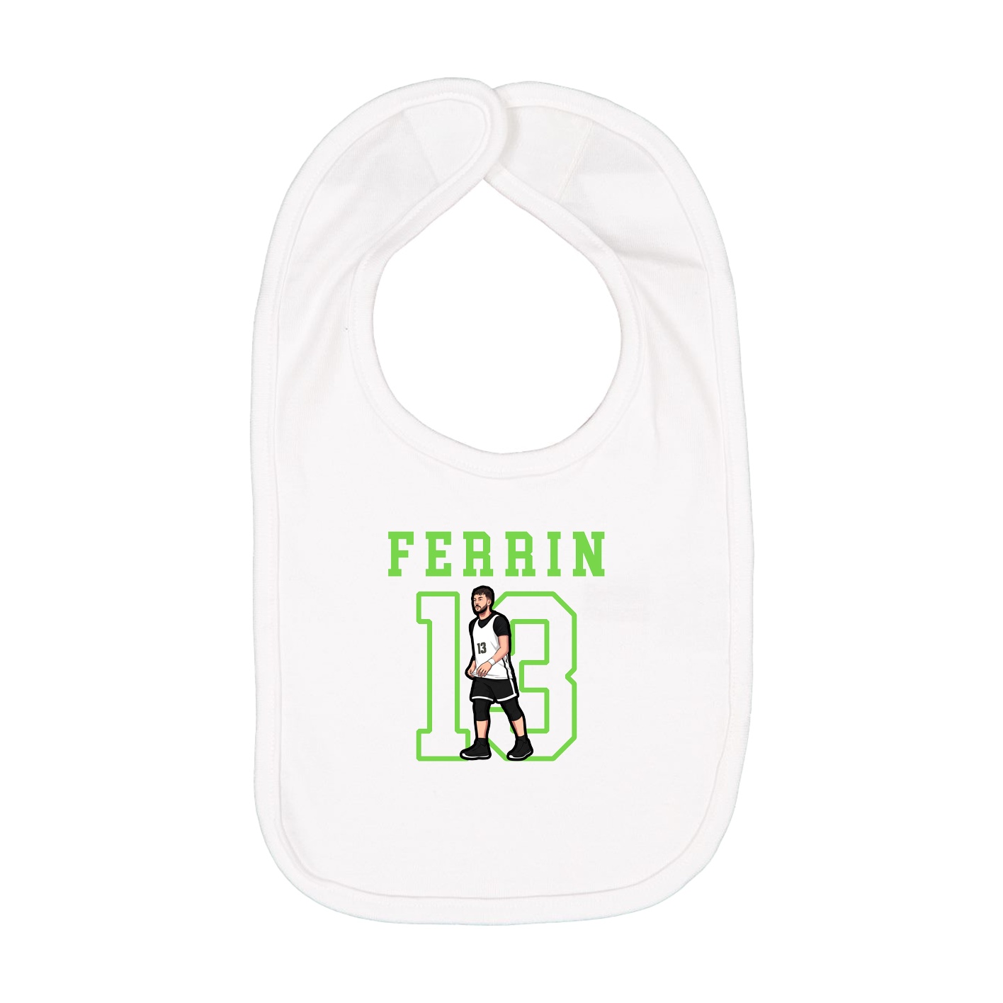 Infant Bib — Shirsey in White