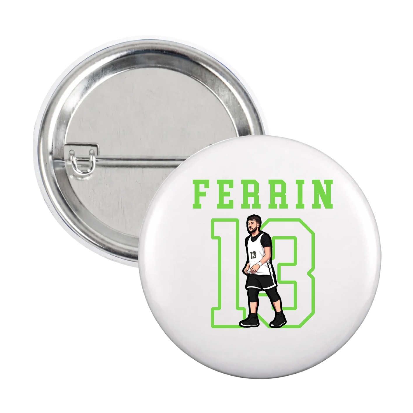 Game Day Button — Shirsey in White