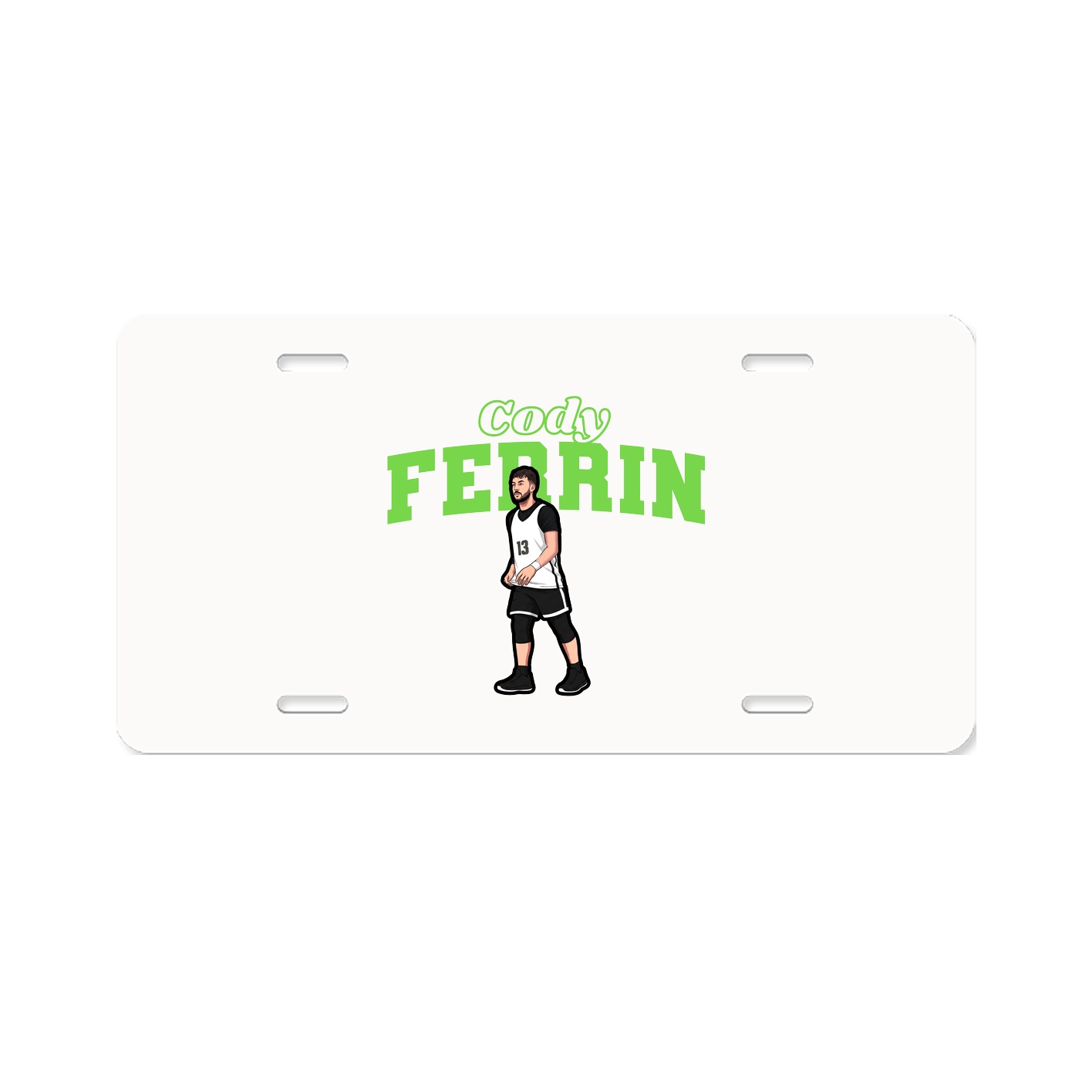 License Plate — Name Arch in Classic