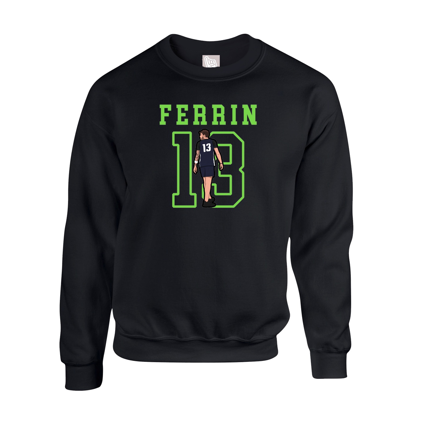 Fleece Crew — Shirsey in Black