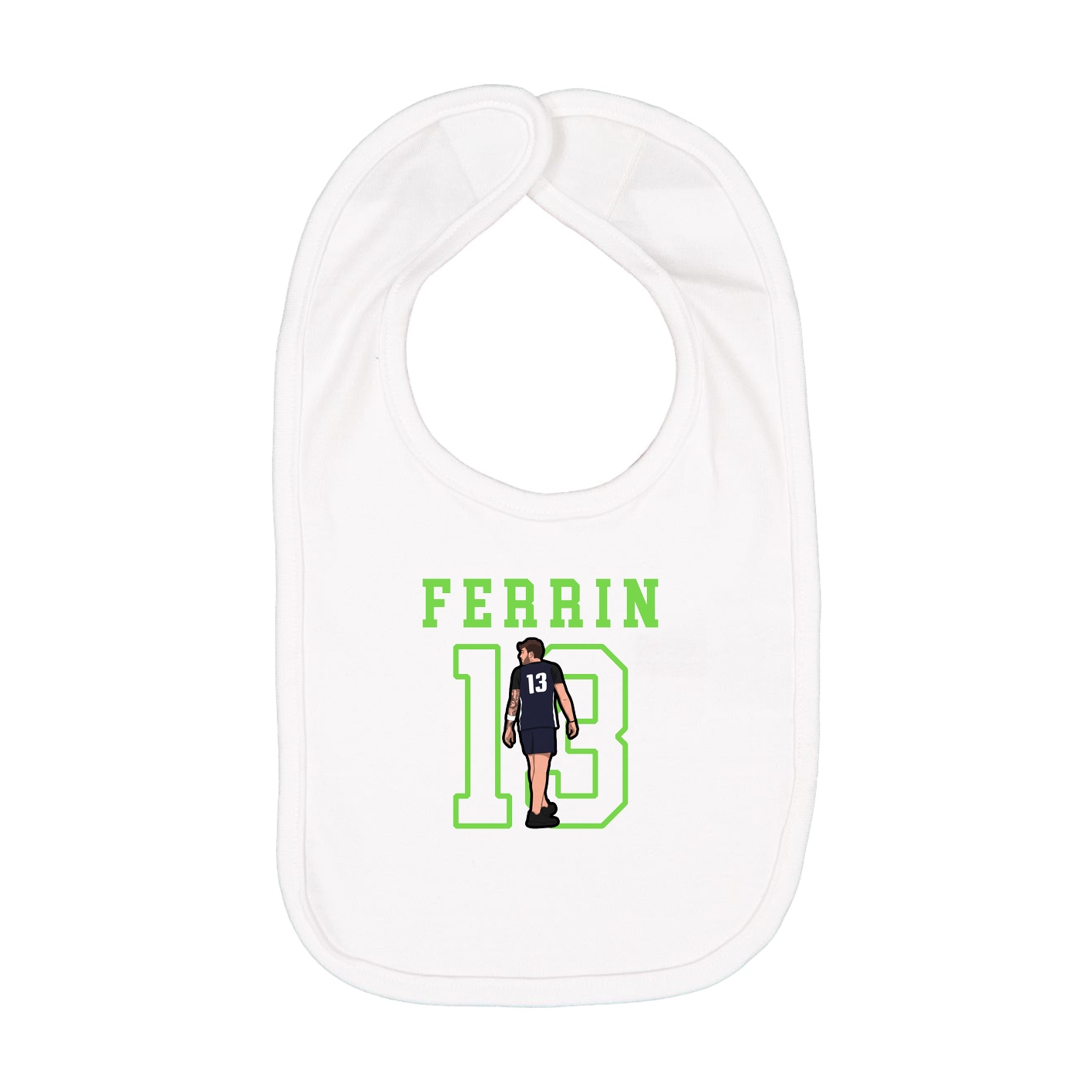 Infant Bib — Shirsey in White