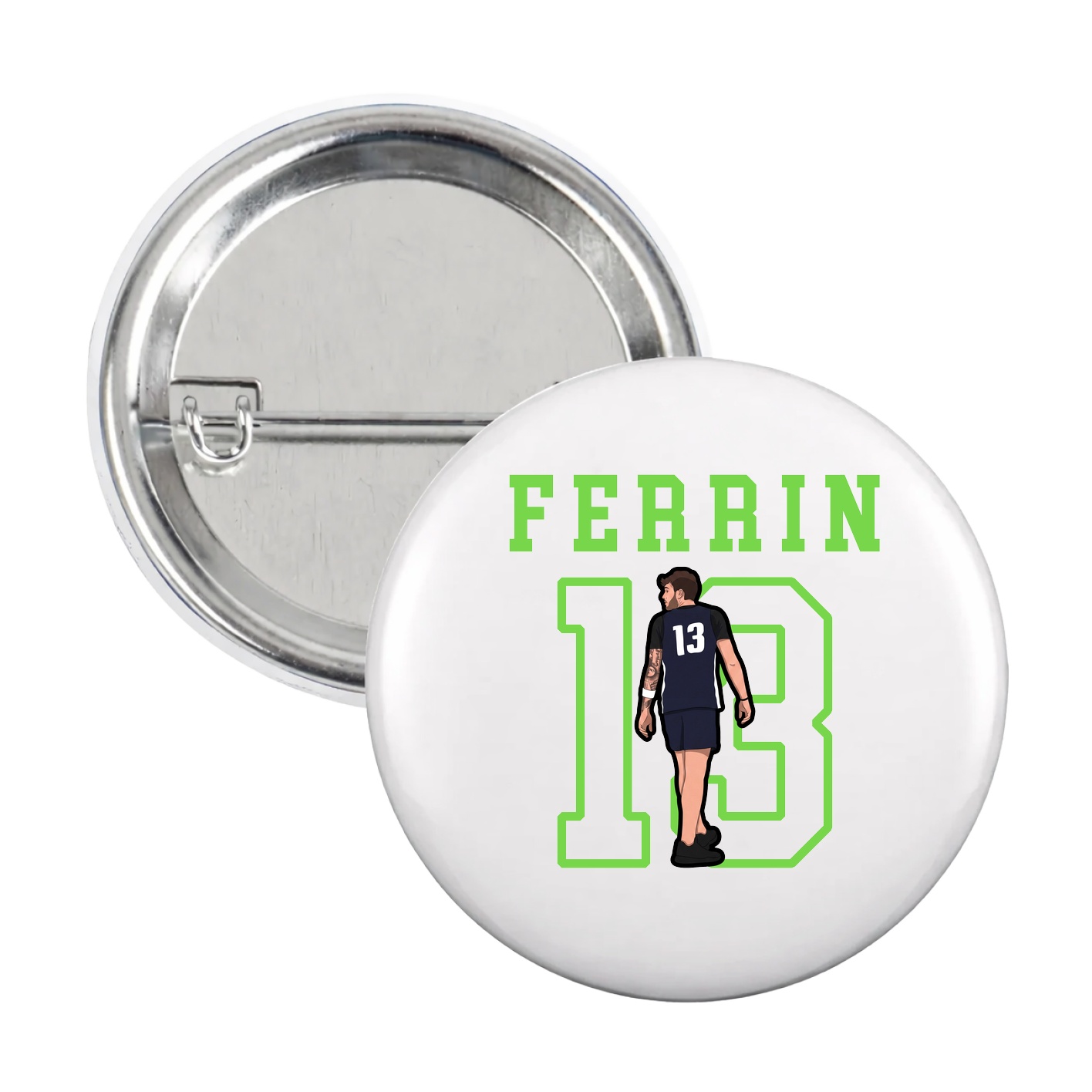 Game Day Button — Shirsey in White