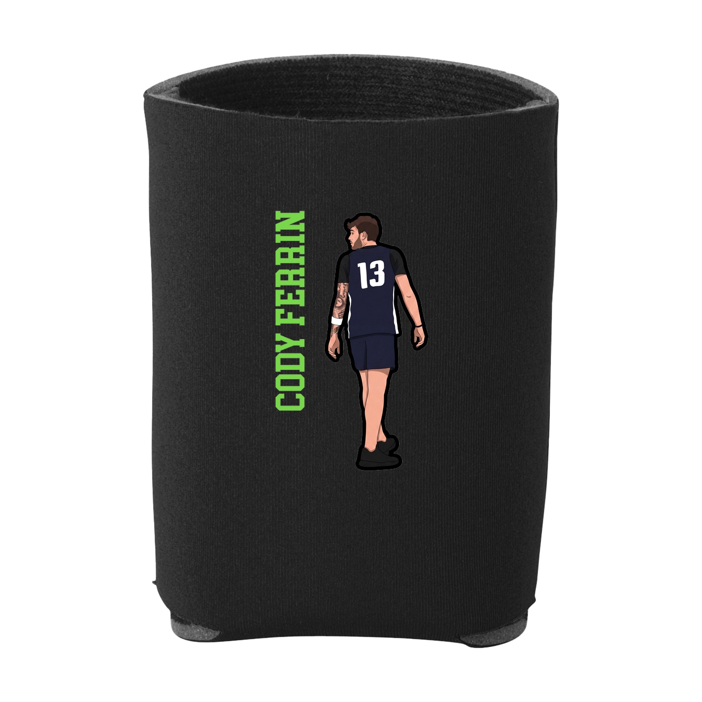 Can Holder — Name Vertical in Black