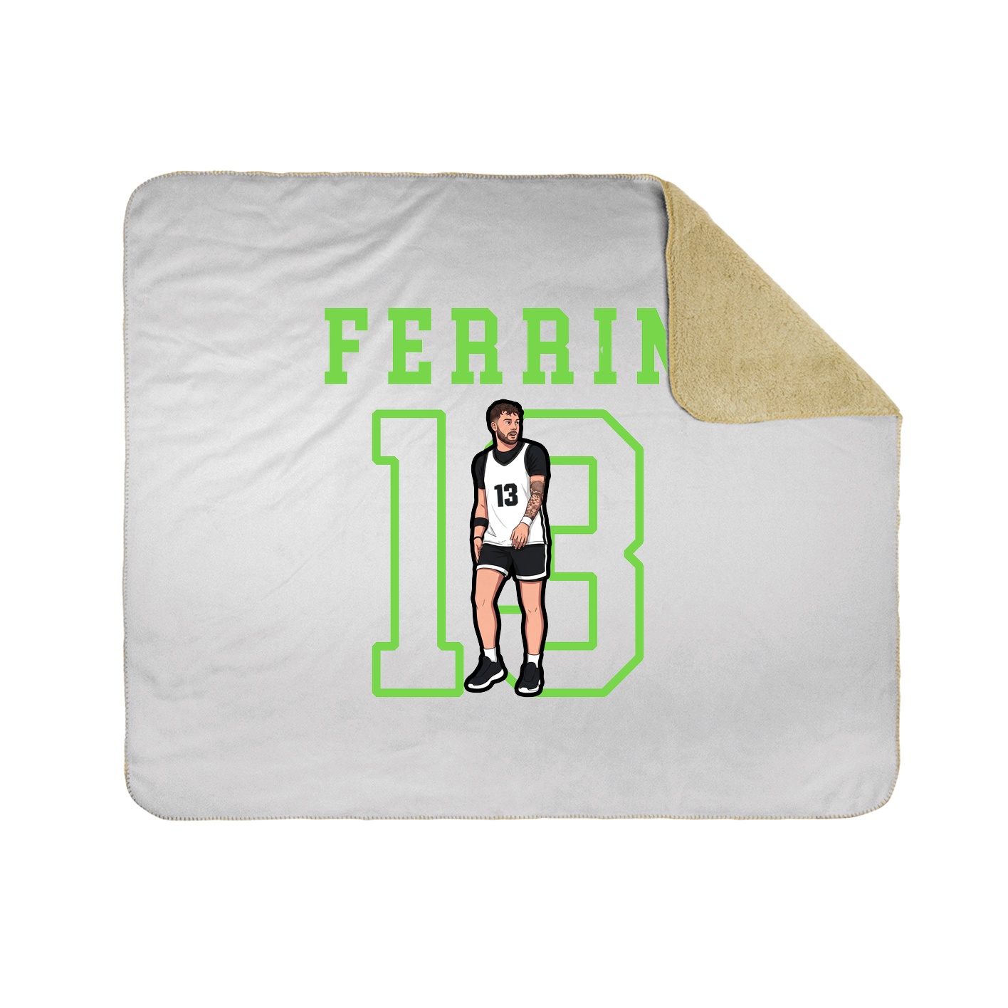 Throw Blanket — Shirsey in White