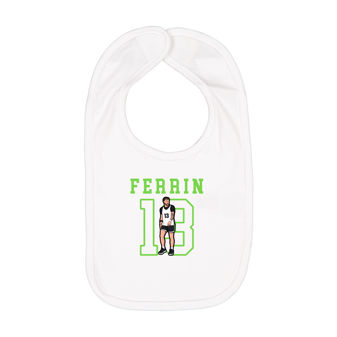 Infant Bib — Shirsey in White