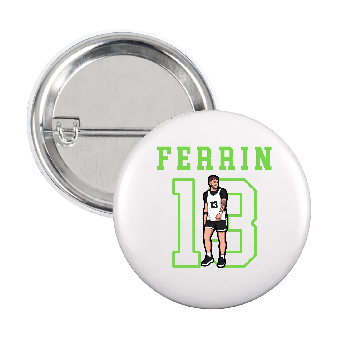 Game Day Button — Shirsey in White
