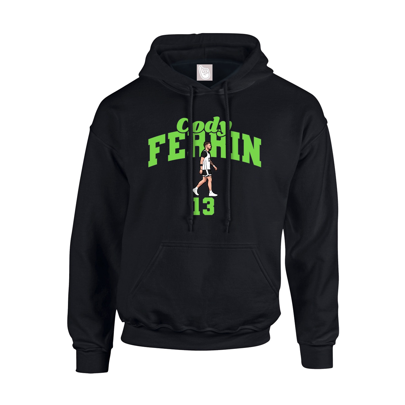 Youth Hoodie — Signature Arch in Black