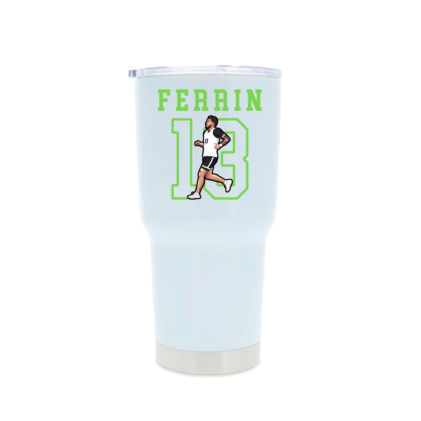 30oz Stainless Steel Tumbler — Shirsey in White