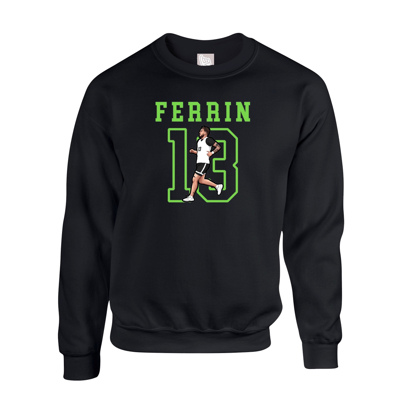 Fleece Crew — Shirsey in Black