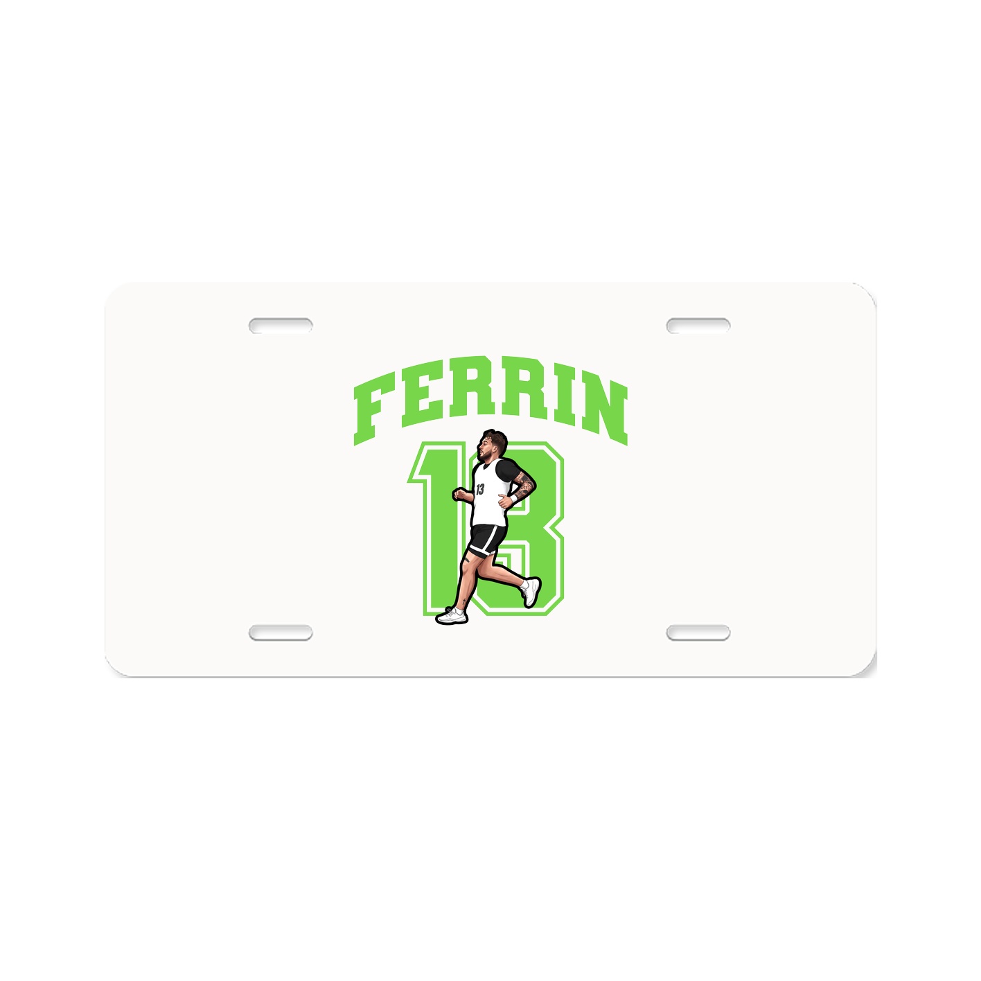 License Plate — Number in Classic