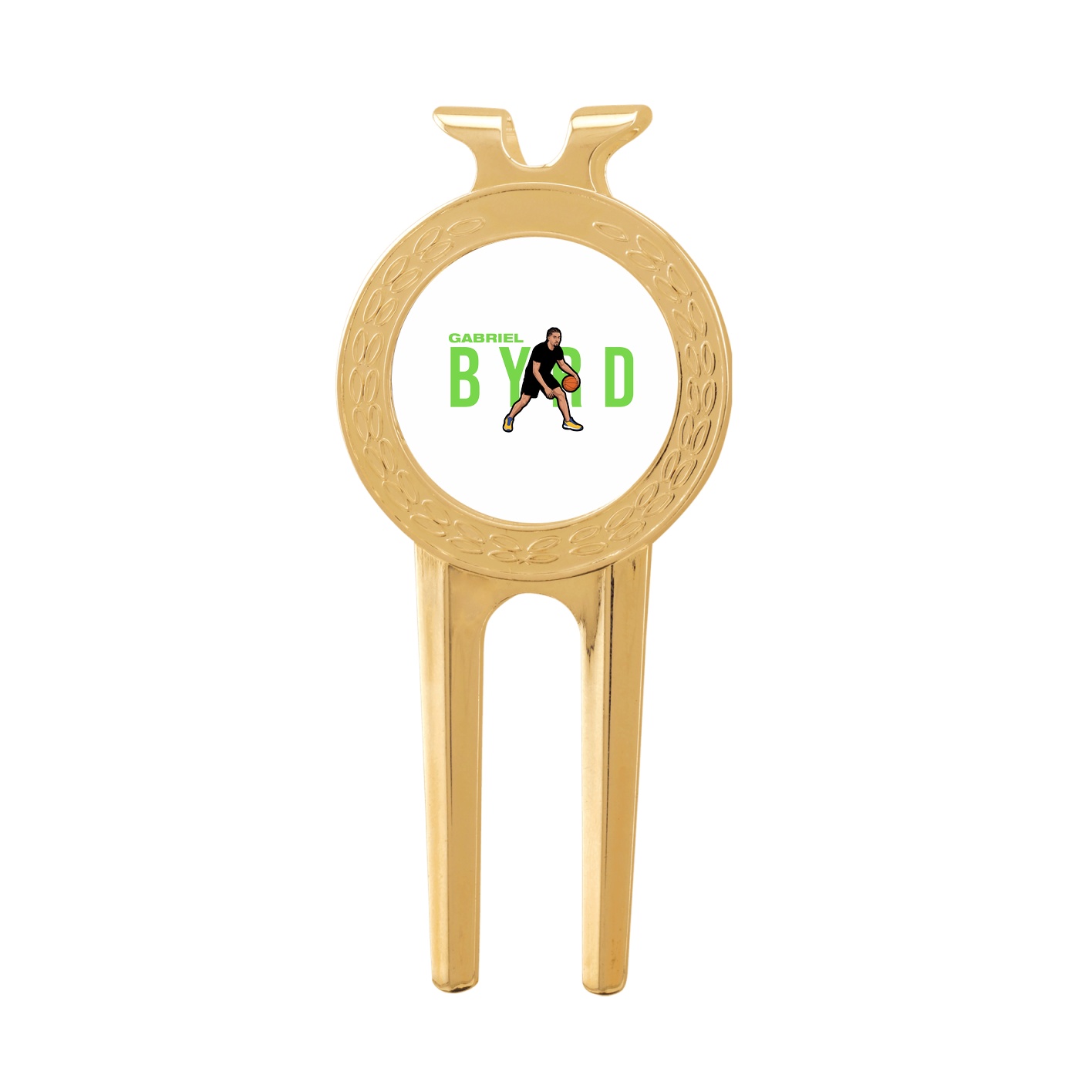 Divot Tool with Ball Marker — Player Name in Classic