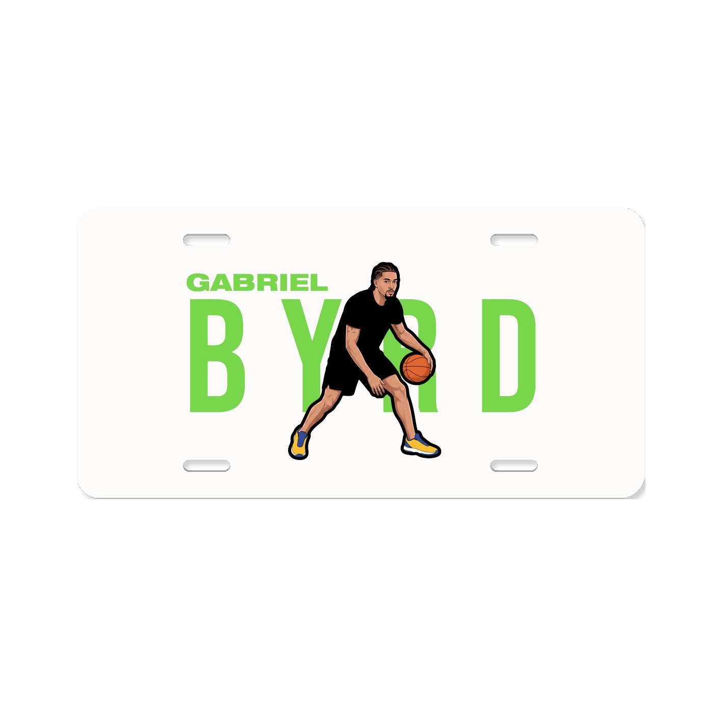 License Plate — Player Name in Classic