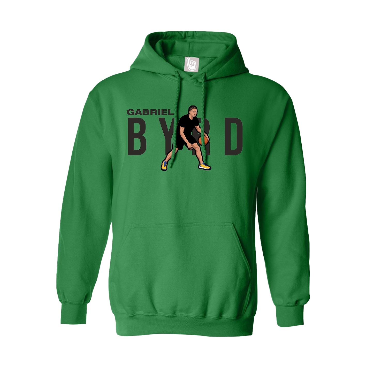 Hoodie — Player Name in Green