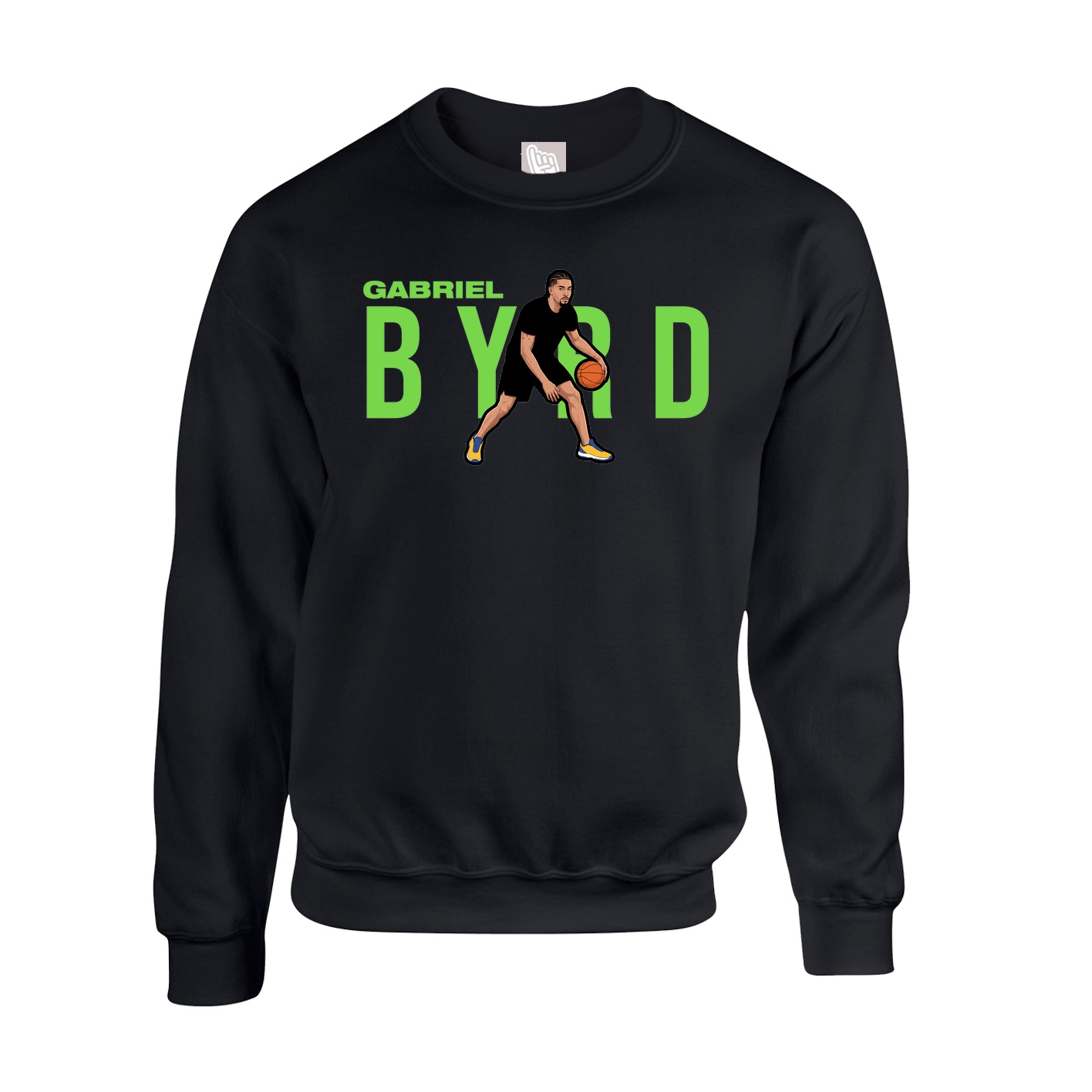 Fleece Crew — Player Name in Black