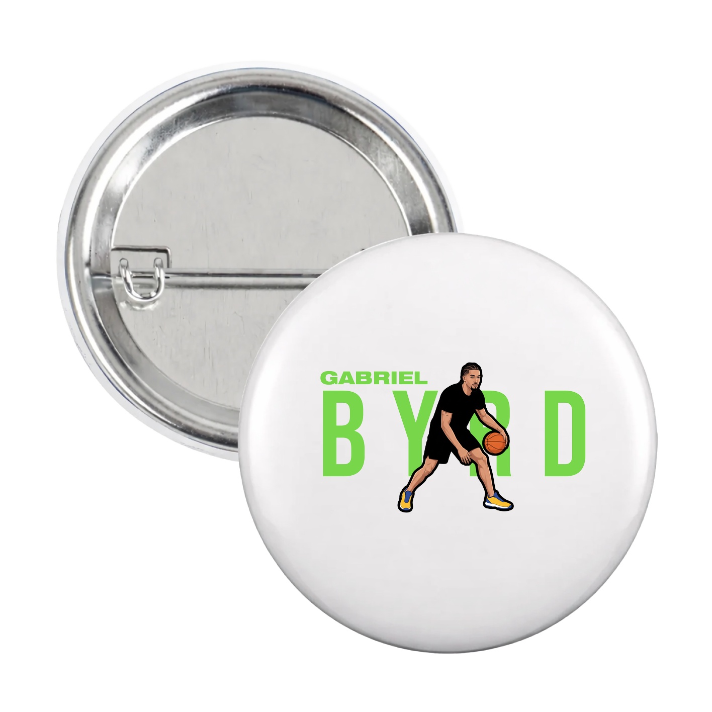 Game Day Button — Player Name in White