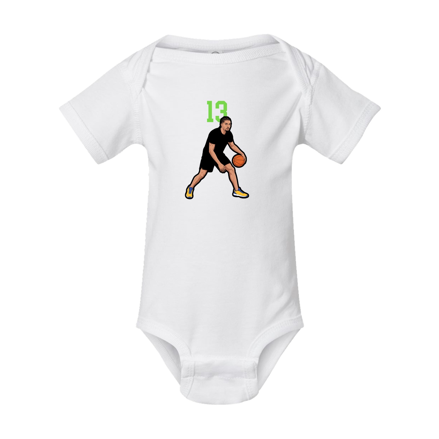 Baby Onesie — Number Top in White