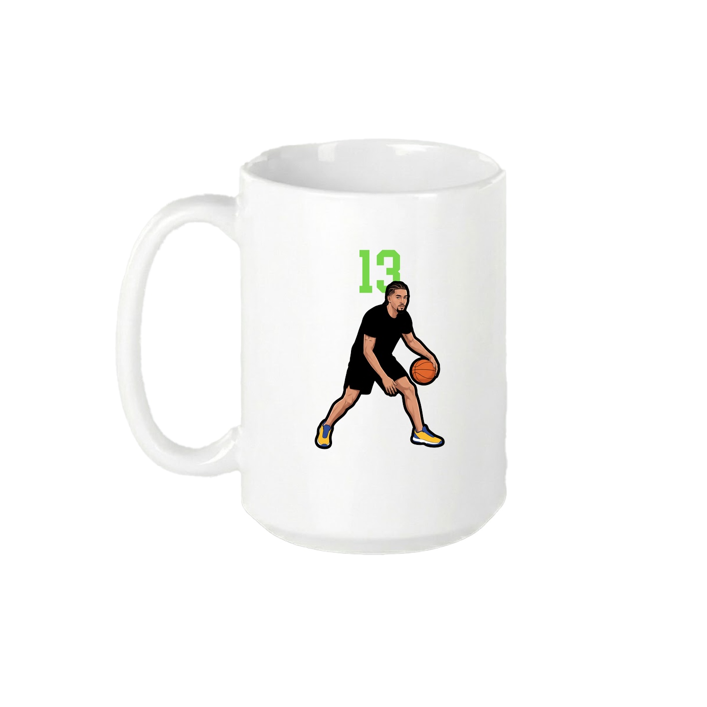 15oz Coffee Mug — Number Top in White