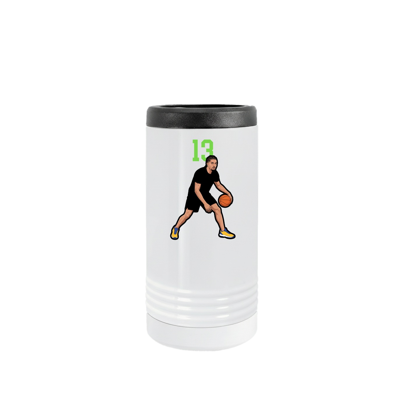 Slim Beverage Holder — Number Top in White