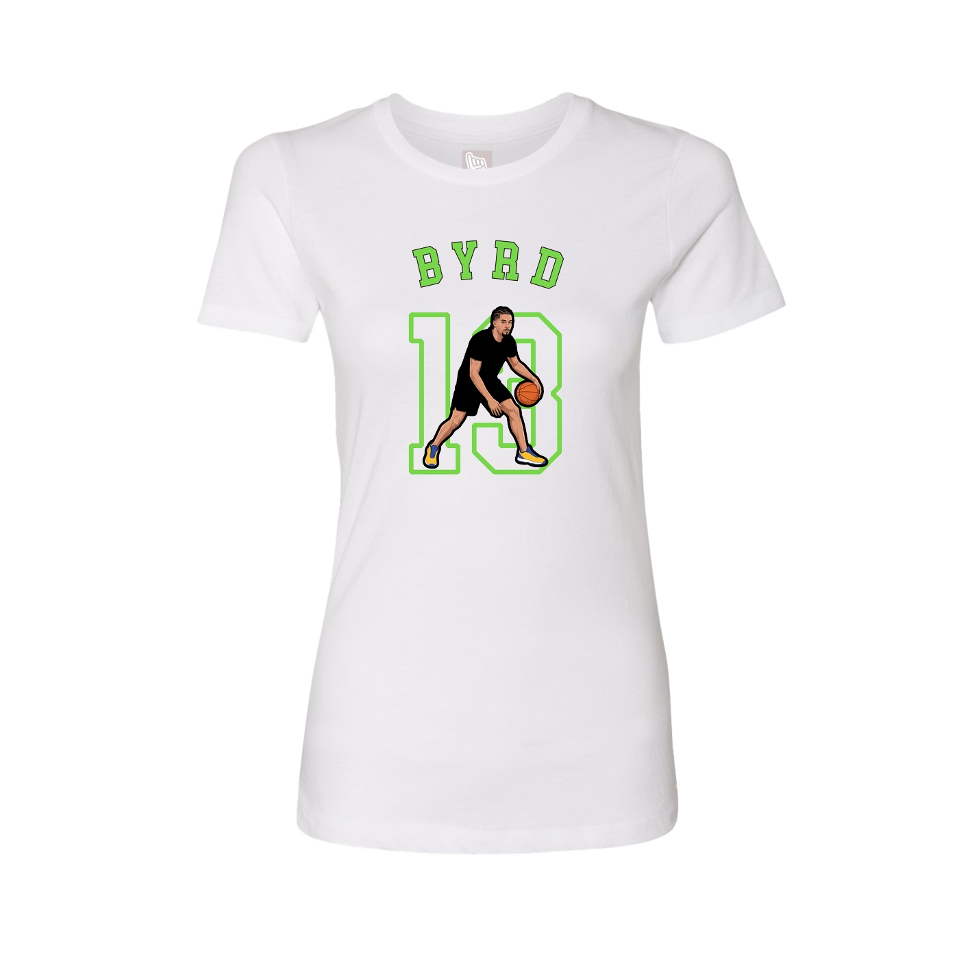 Fitted Women's Tee — Shirsey Arch in White