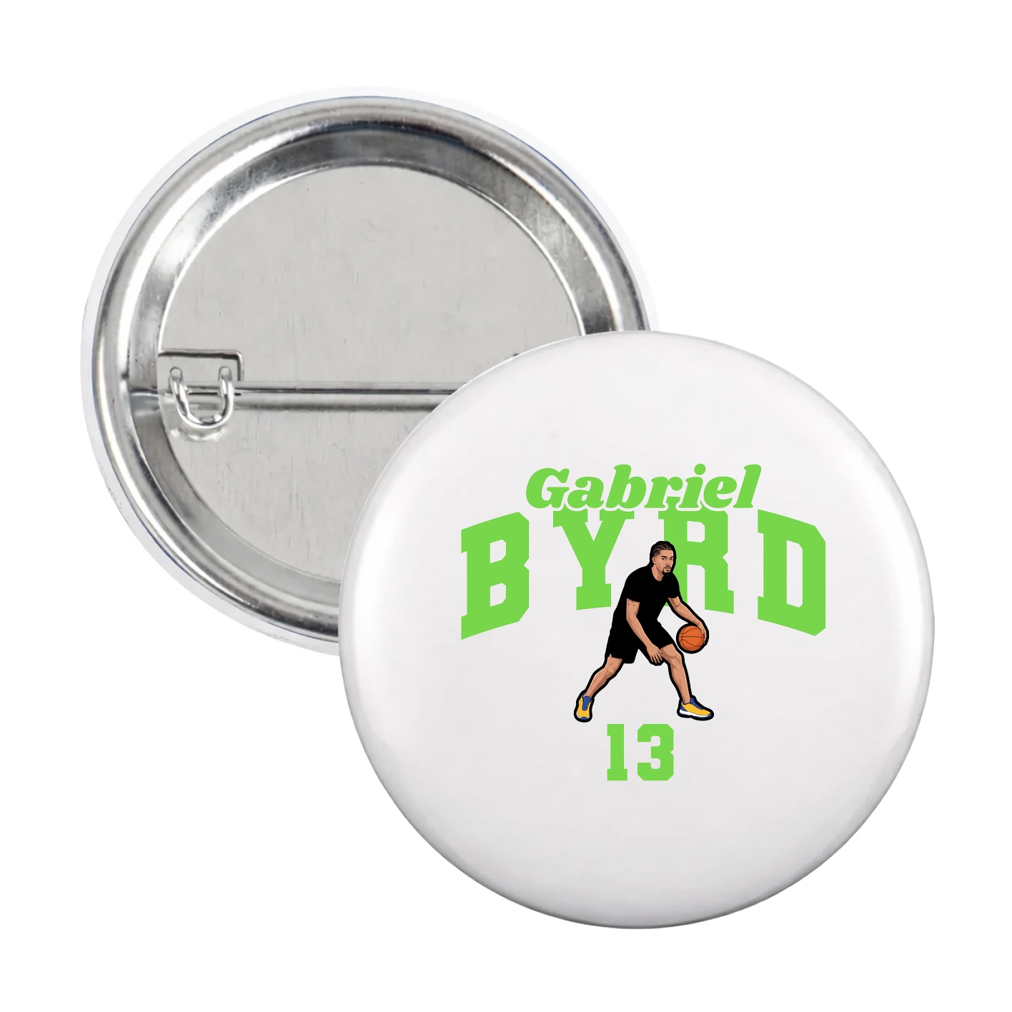Game Day Button — Signature Arch in White