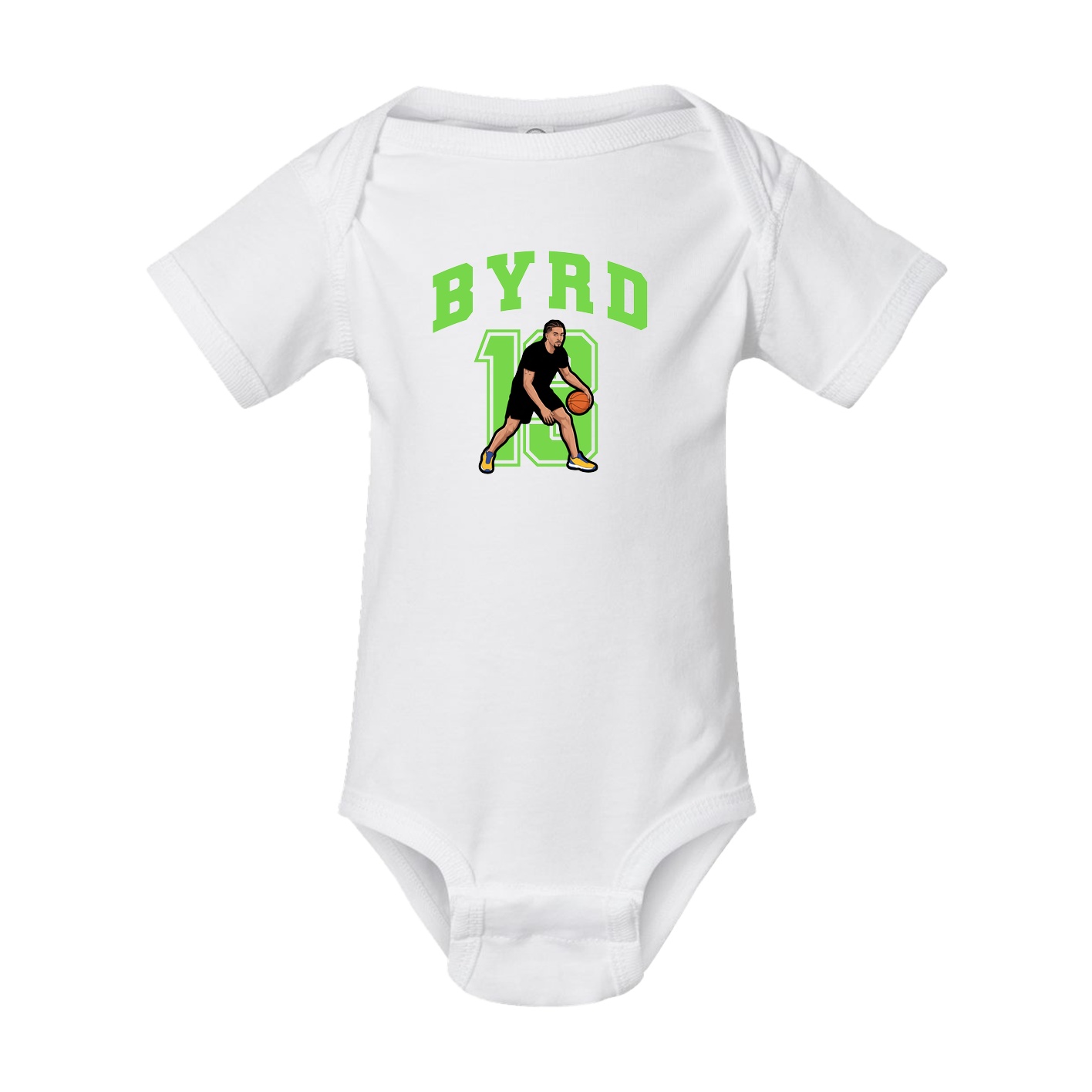 Baby Onesie — Number in White