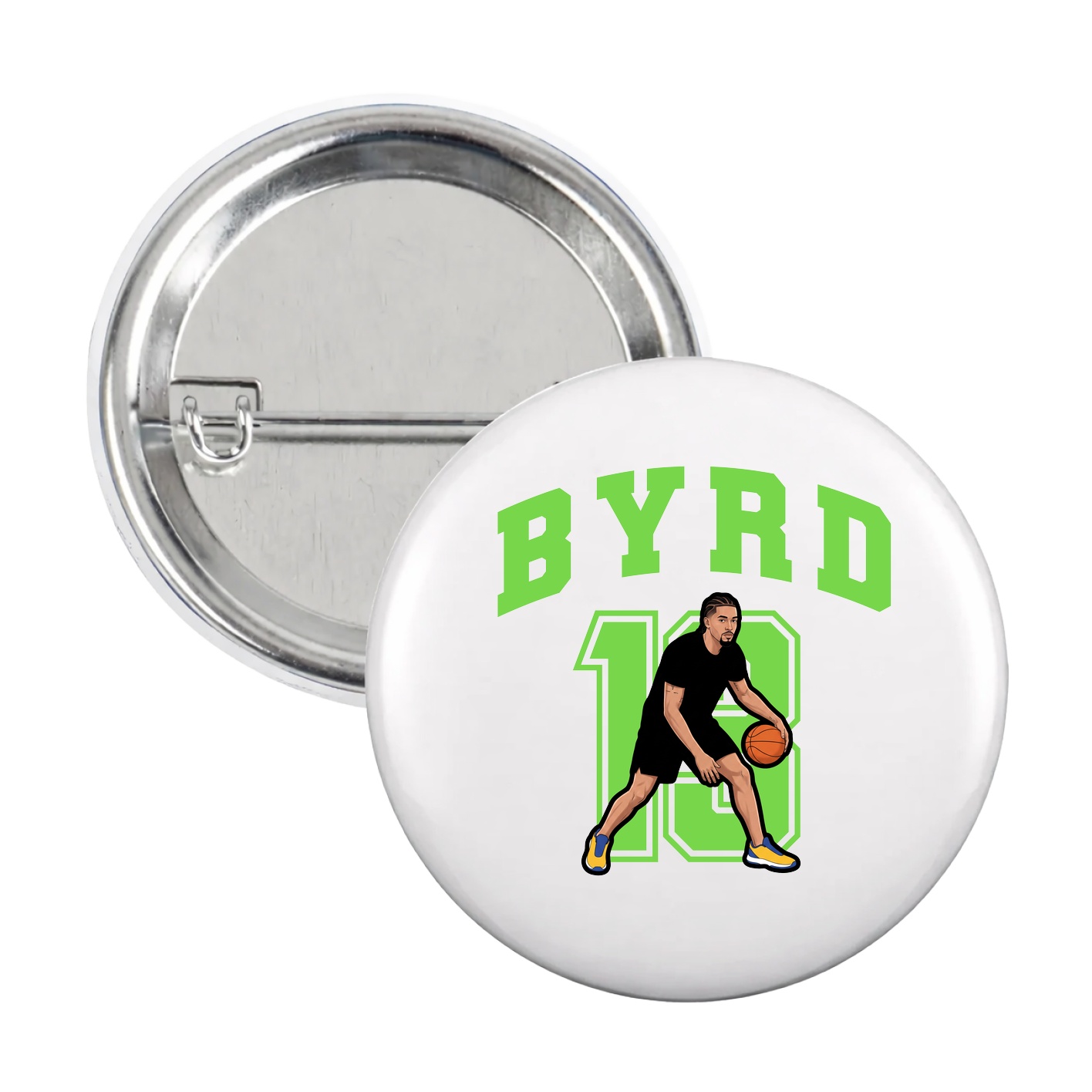 Game Day Button — Number in White