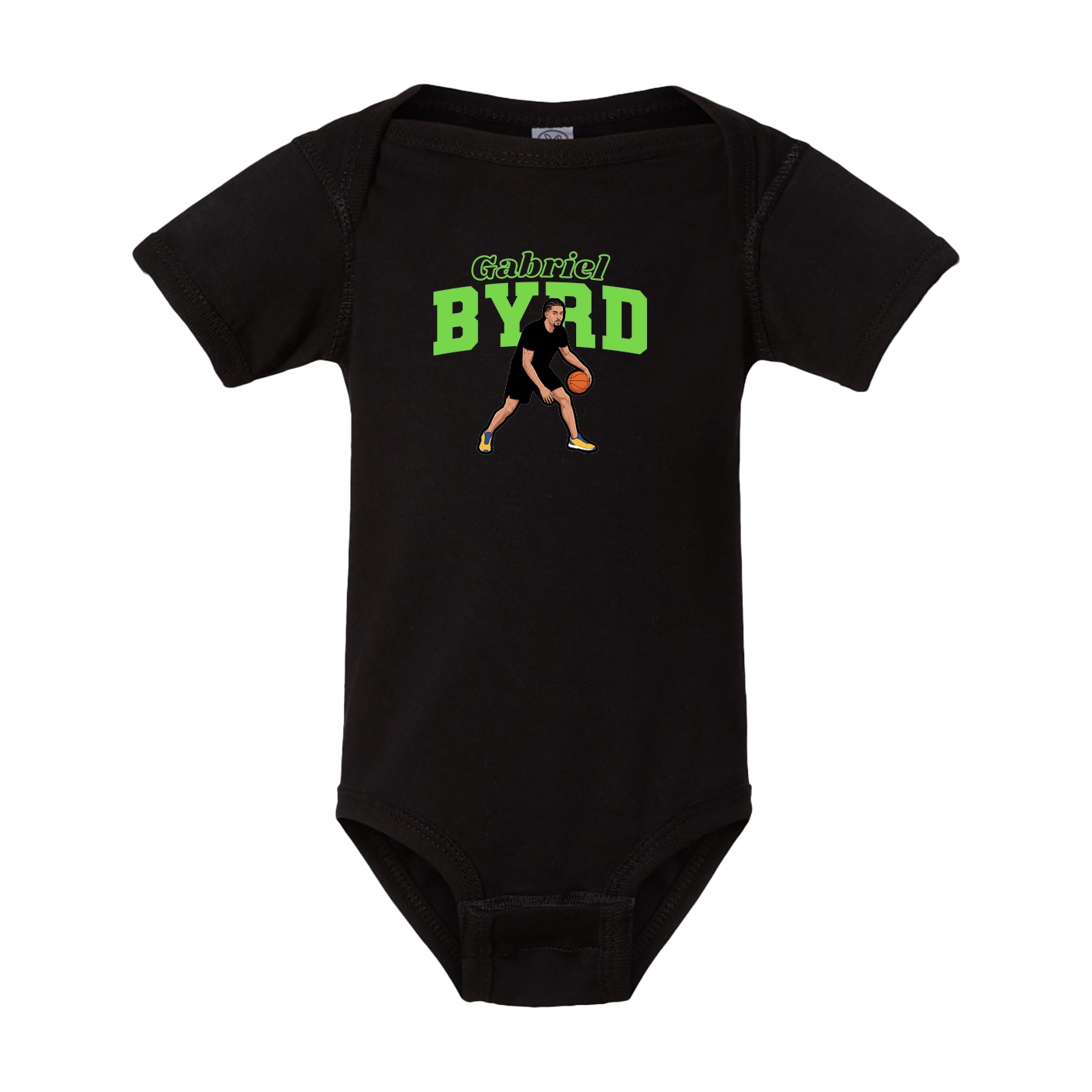 Baby Onesie — Name Arch in Black