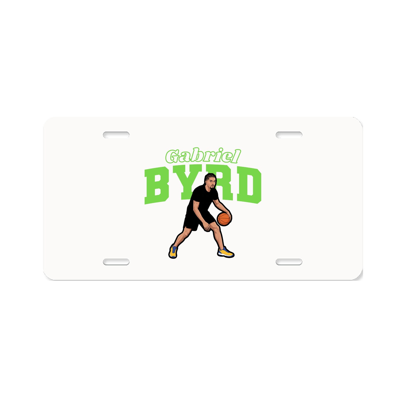 License Plate — Name Arch in Classic