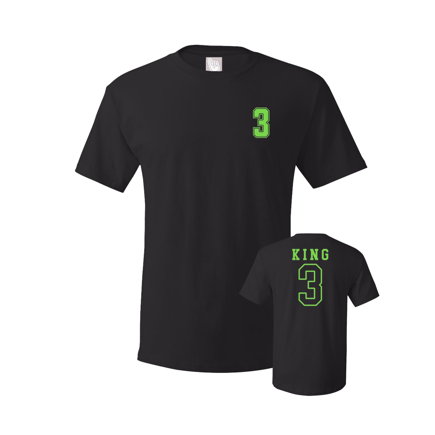 Youth Tee — Chest Back in Black