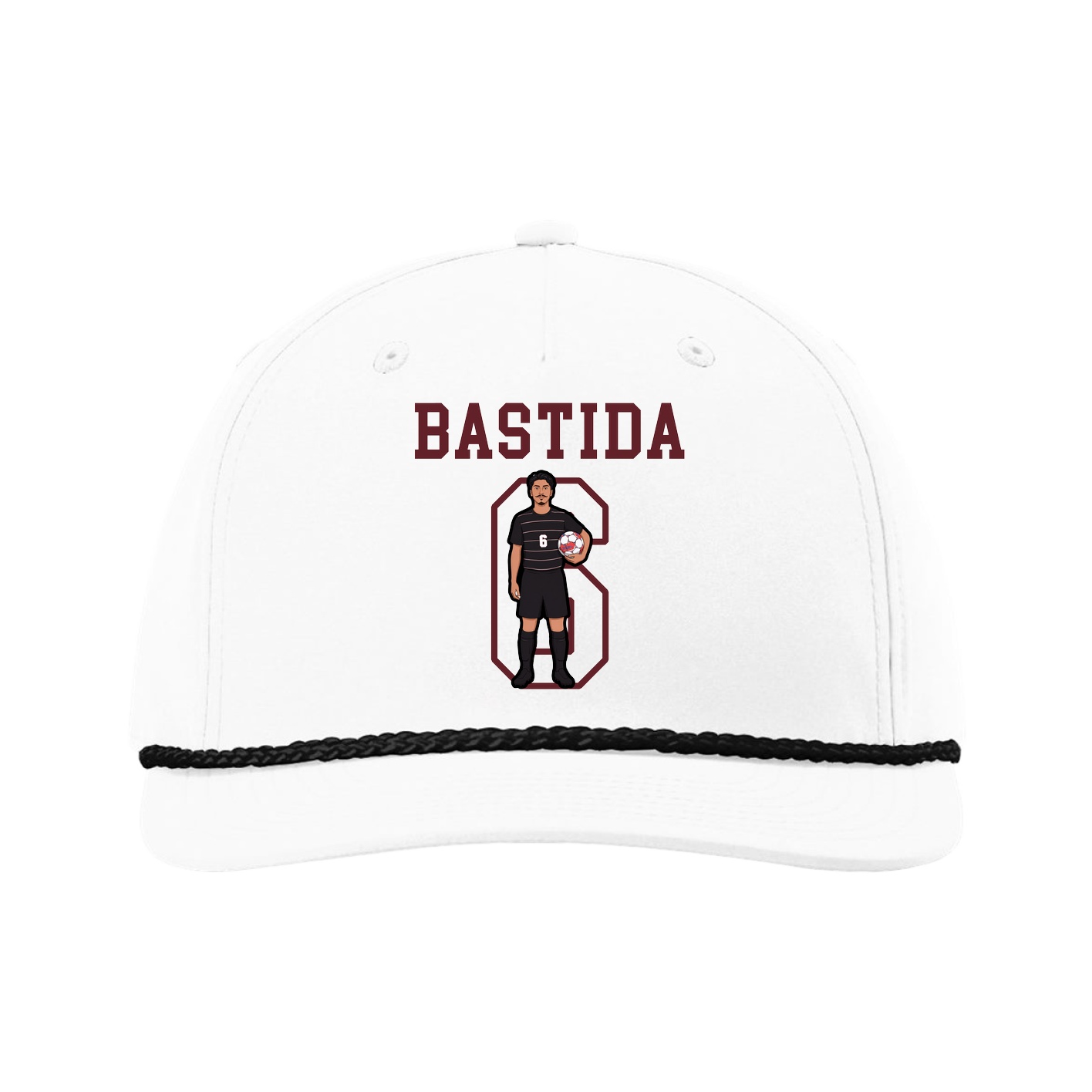 Five-Panel Classic Rope Cap — Shirsey in White
