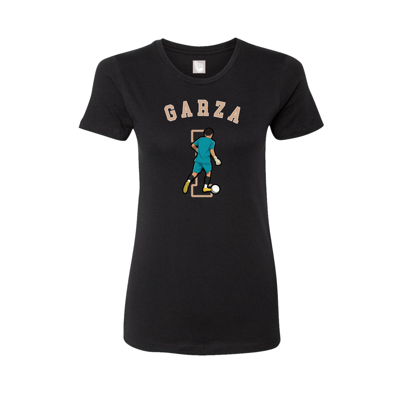 Fitted Women's Tee — Shirsey Arch in Black