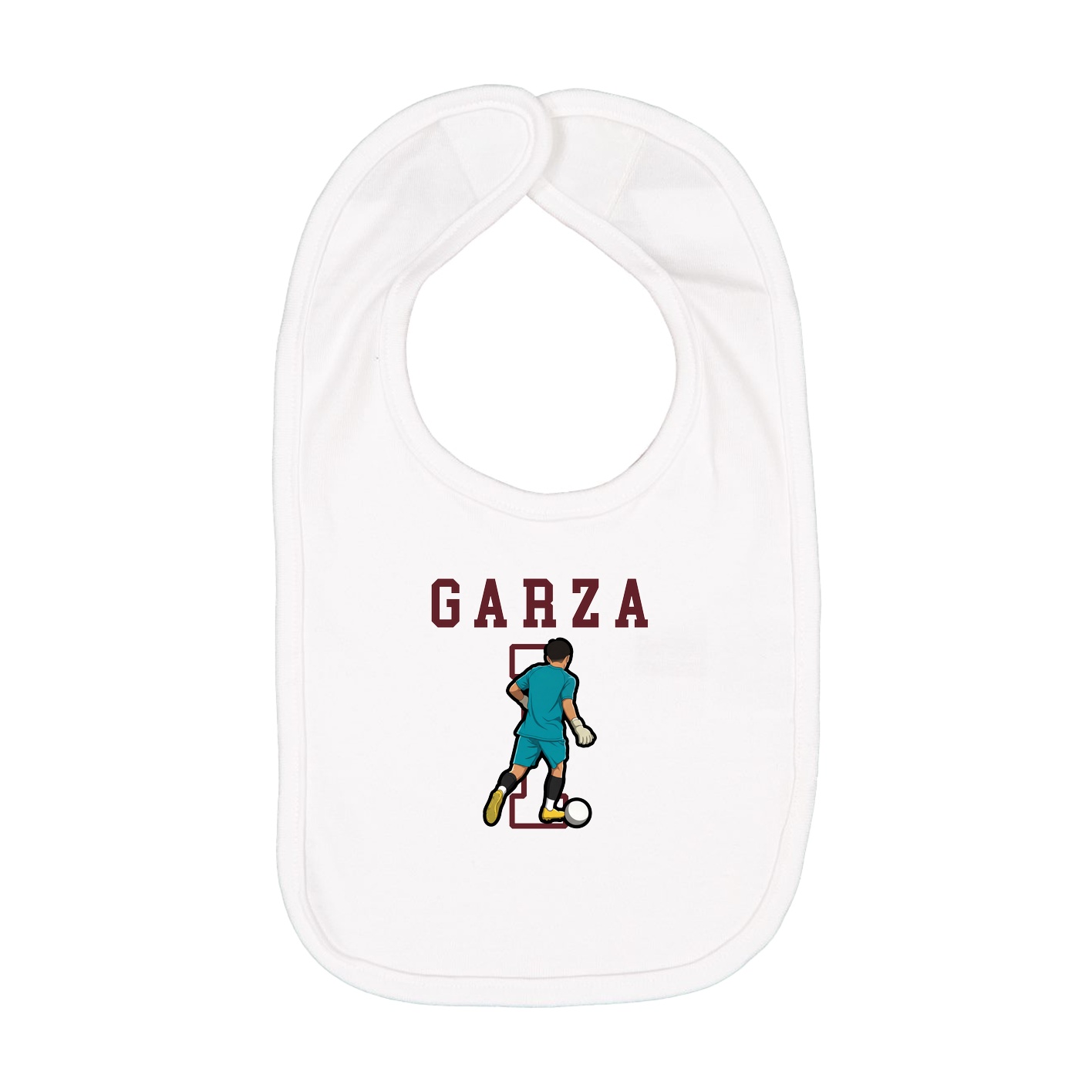 Infant Bib — Shirsey in White