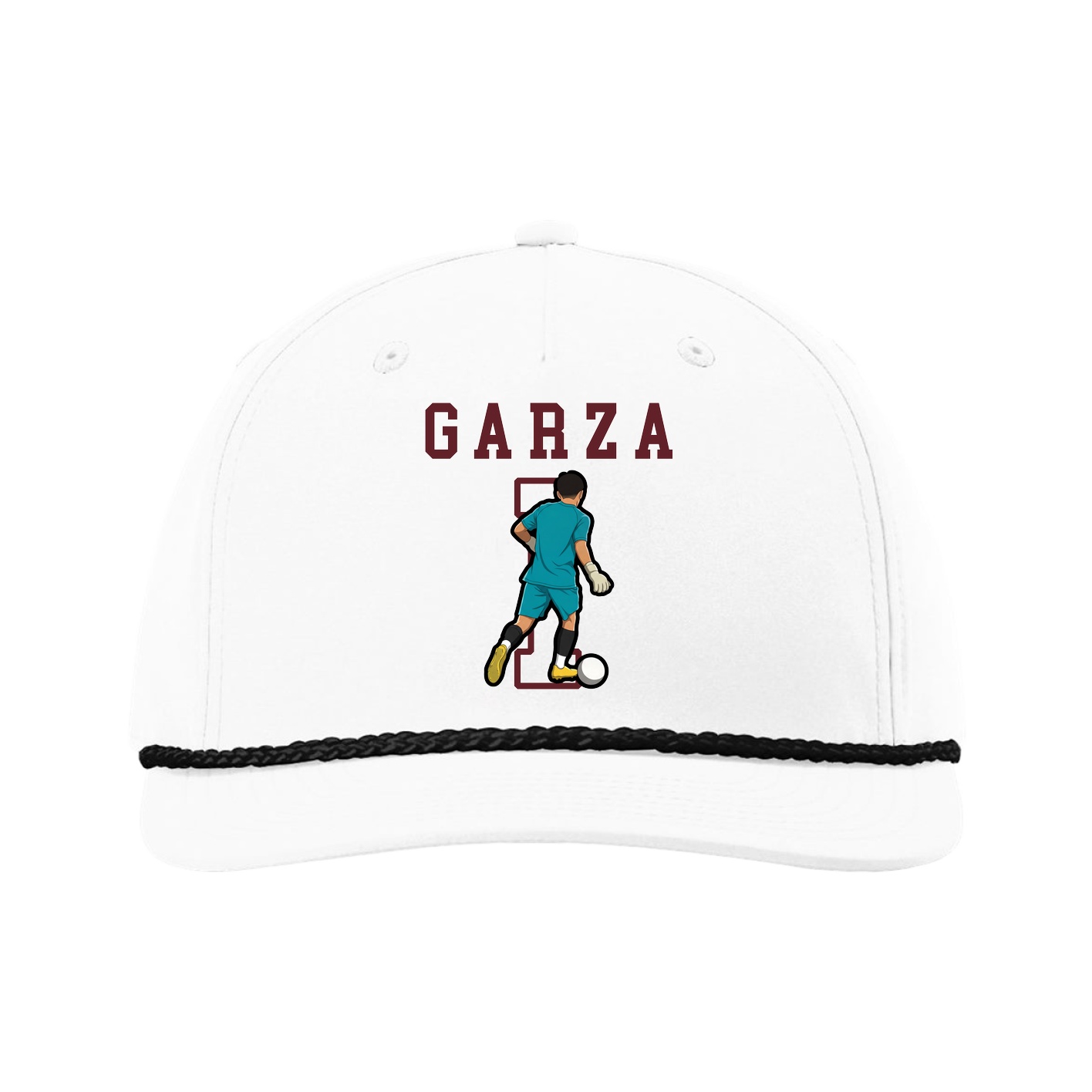Five-Panel Classic Rope Cap — Shirsey in White