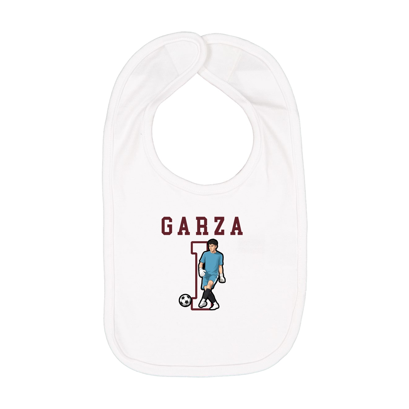 Infant Bib — Shirsey in White