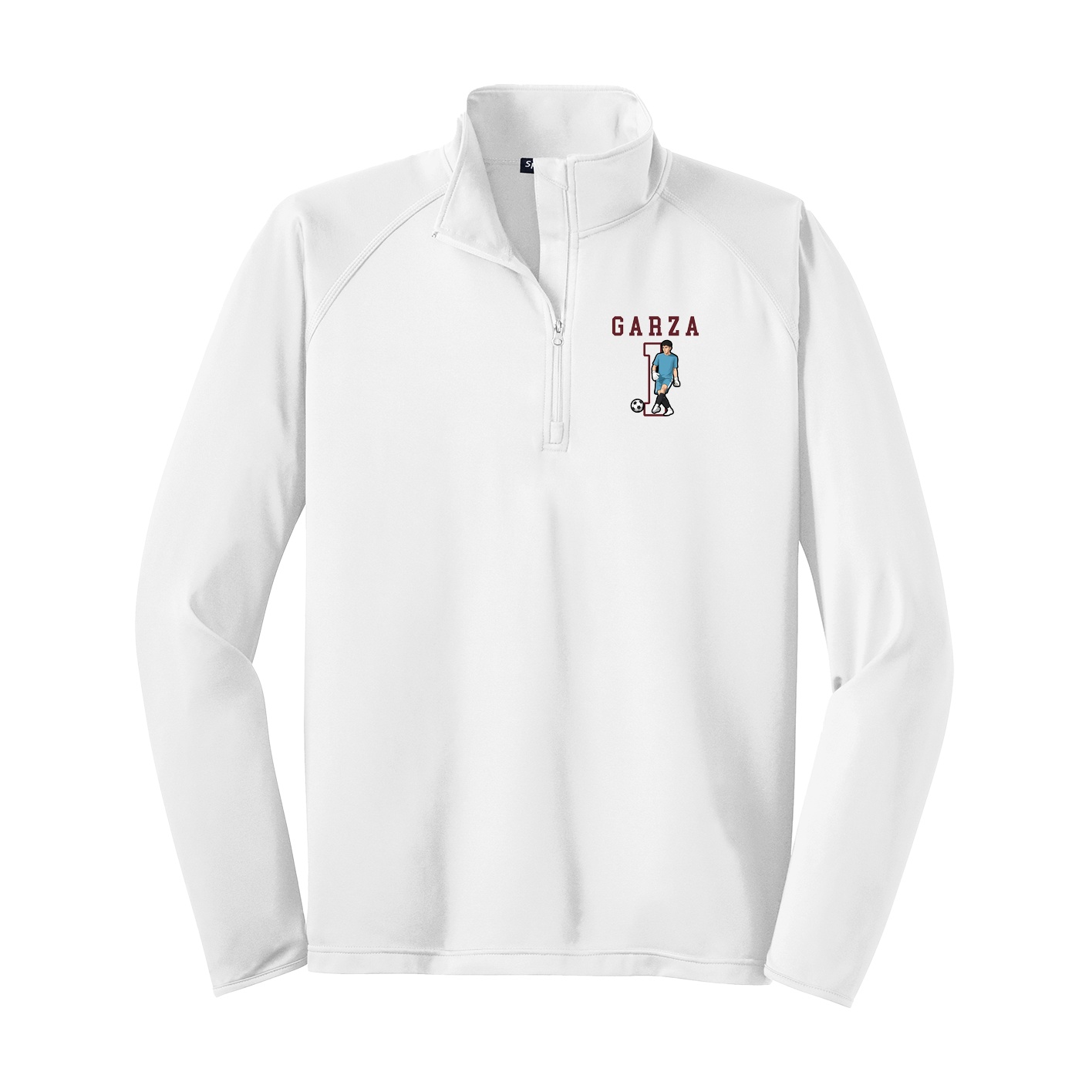 Q-Zip Pullover — Shirsey in White