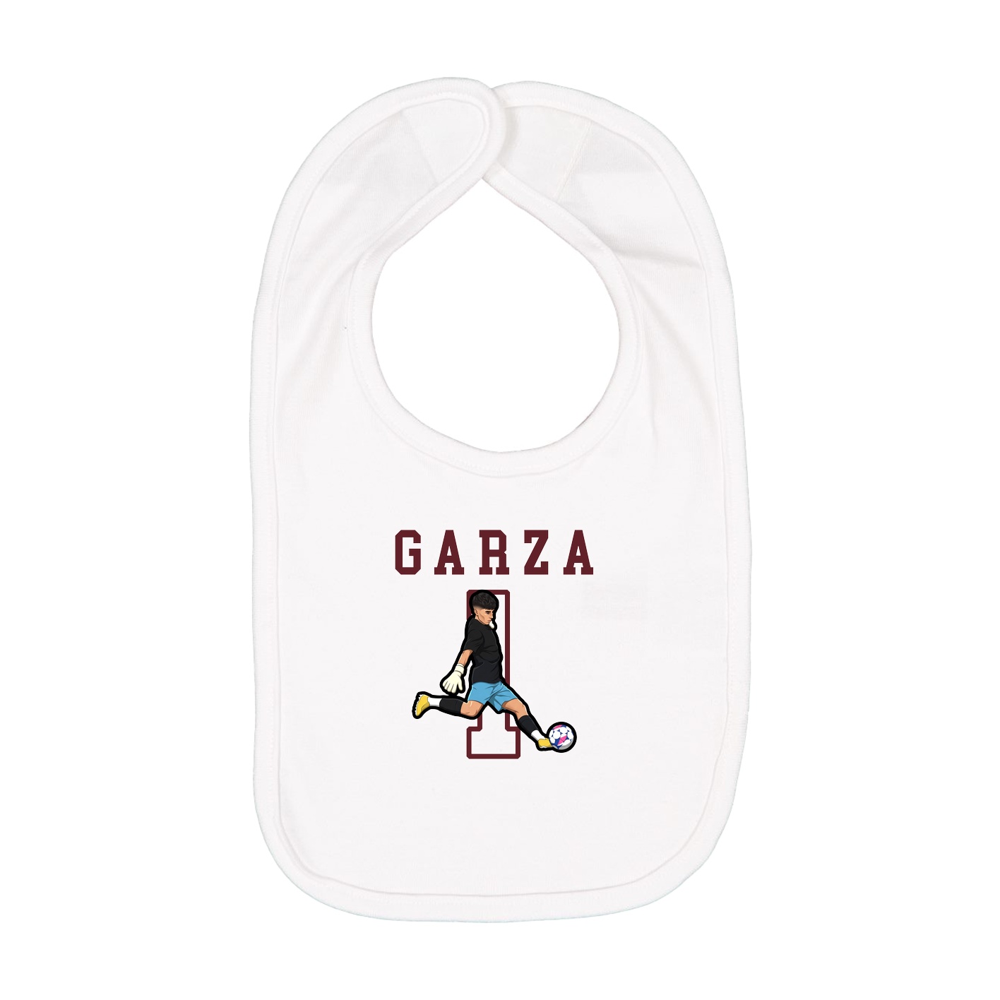 Infant Bib — Shirsey in White