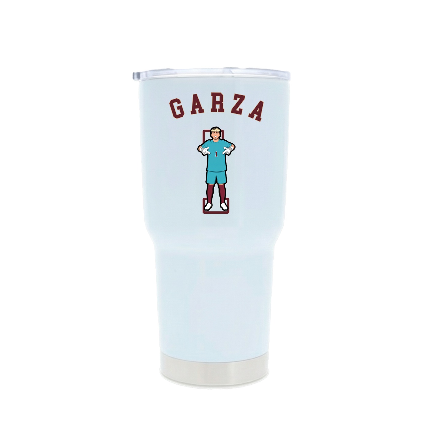 30oz Stainless Steel Tumbler — Shirsey Arch in White
