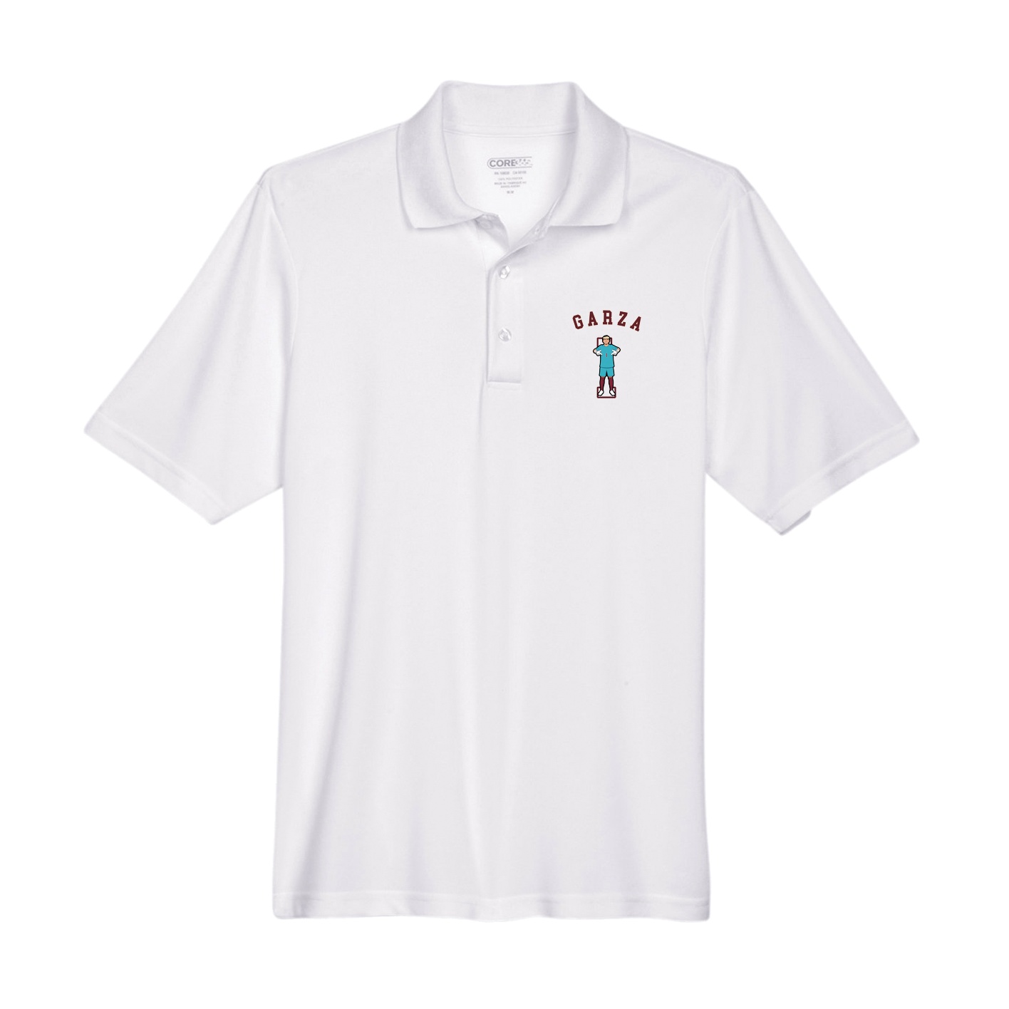 Performance Polo — Shirsey Arch in White