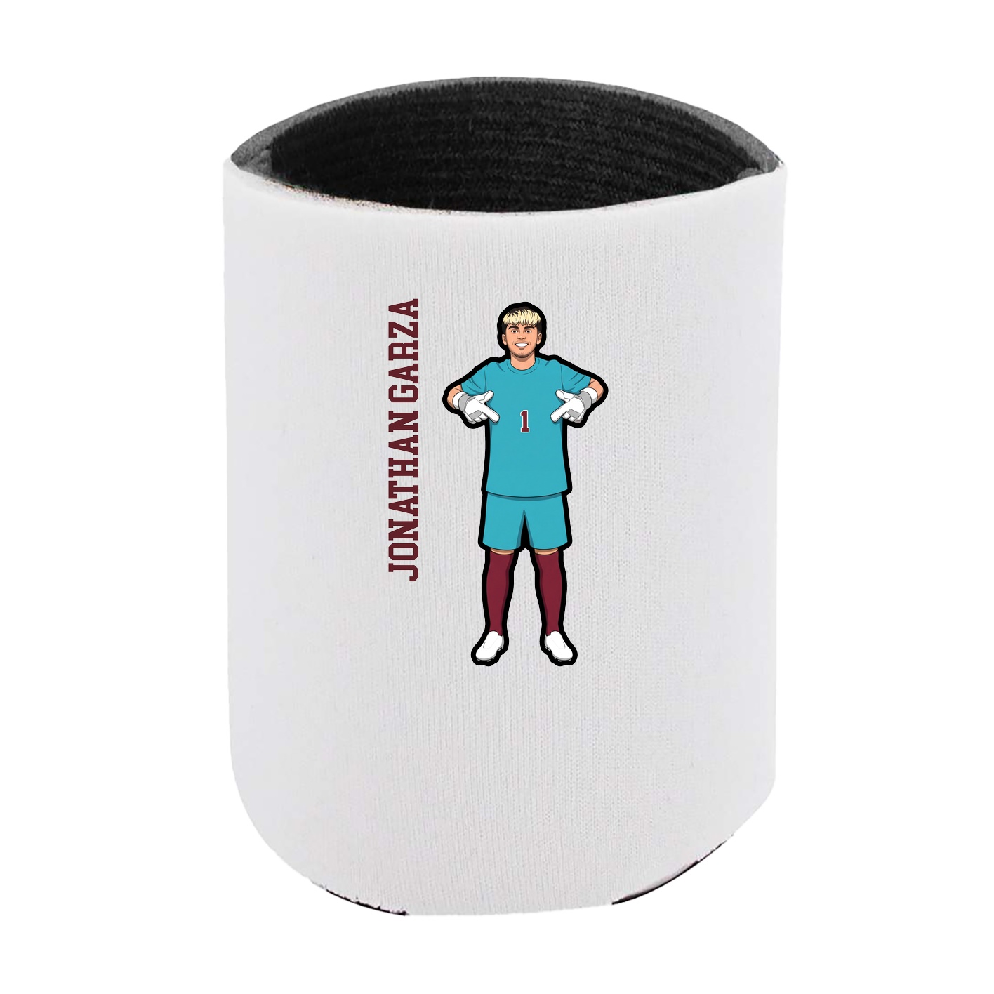 Can Holder — Name Vertical in White