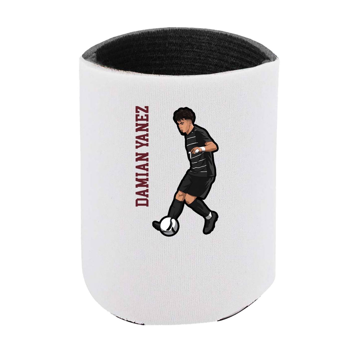Can Holder — Name Vertical in White