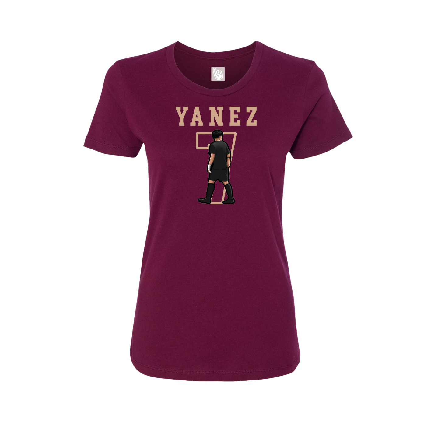 Fitted Women's Tee — Shirsey in Maroon