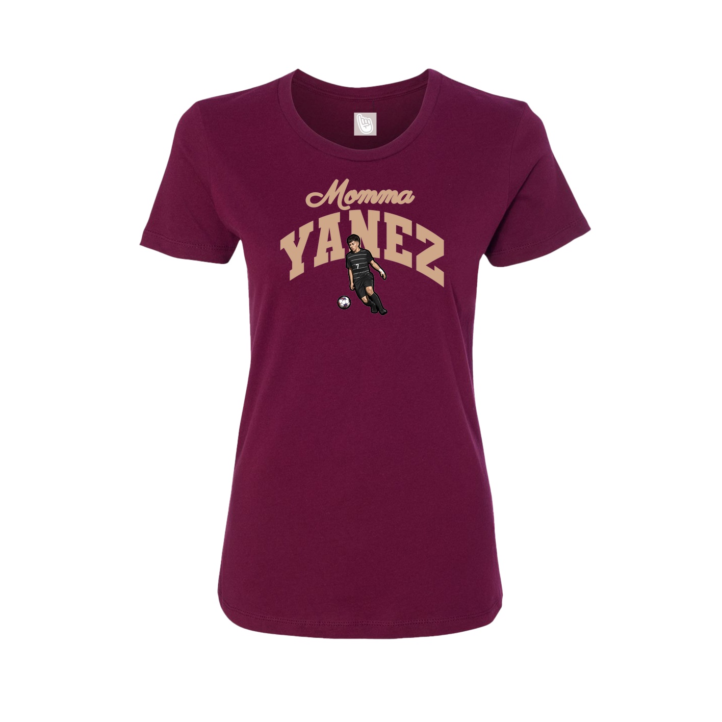 Womens Tee — Mothers Day Arch in Maroon