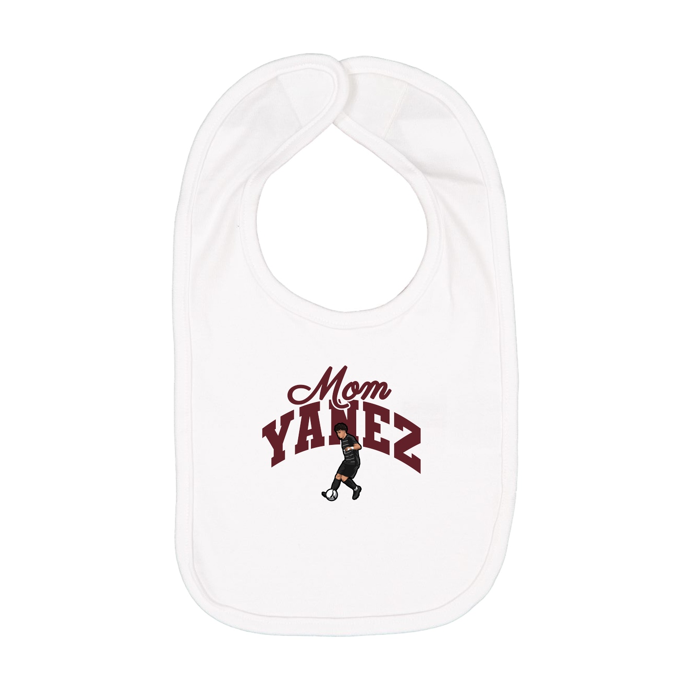 Infant Bib — Mothers Day Arch in White