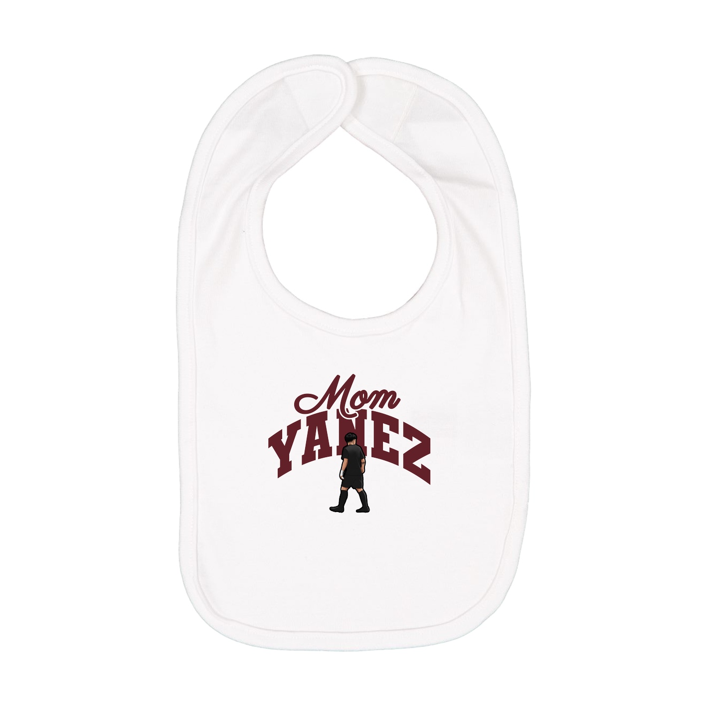 Infant Bib — Mothers Day Arch in White