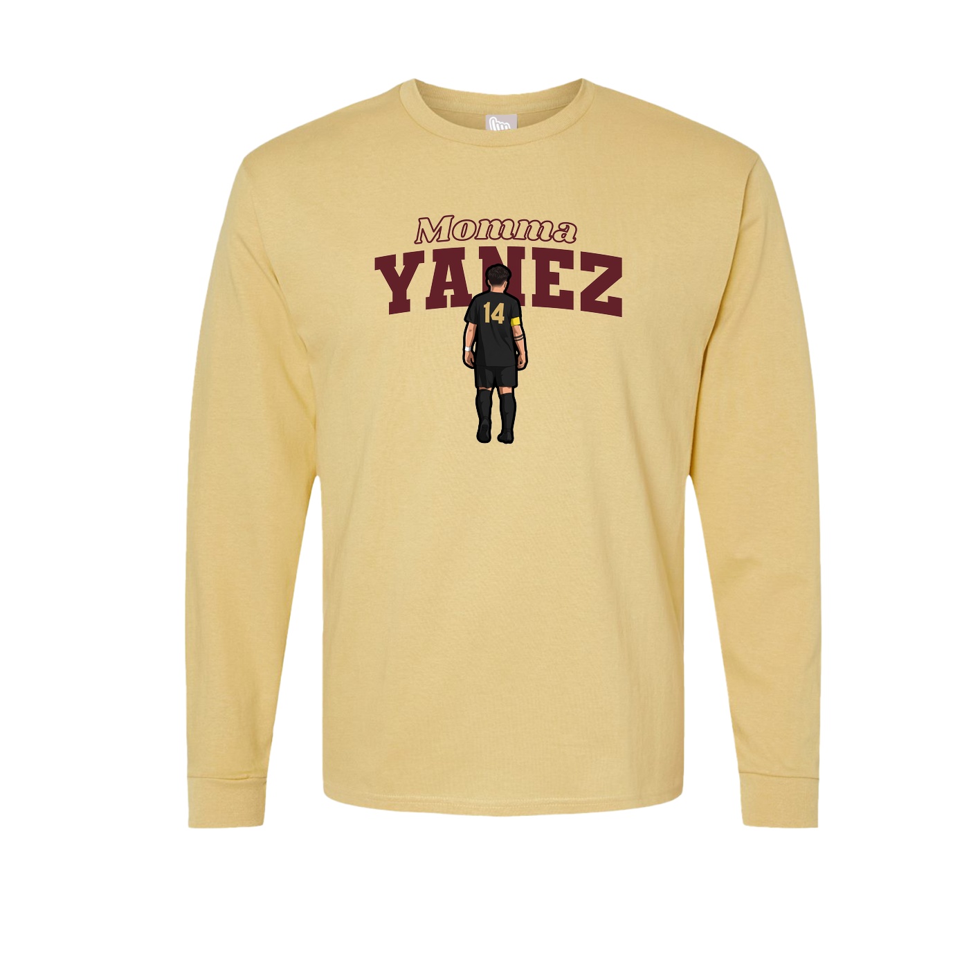 Long Sleeve Tee — Mothers Day Block in Vegas Gold