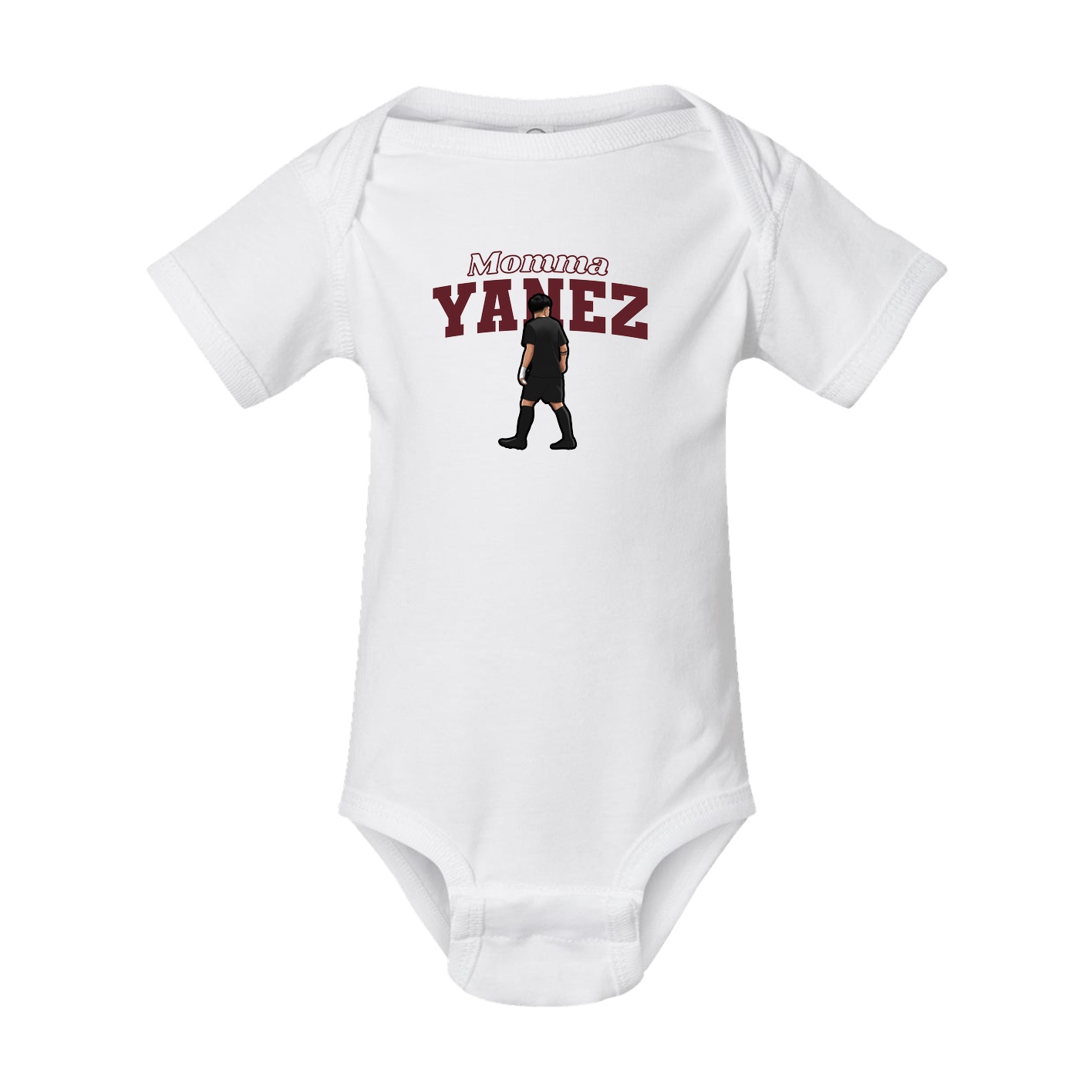 Baby Onesie — Mothers Day Block in White