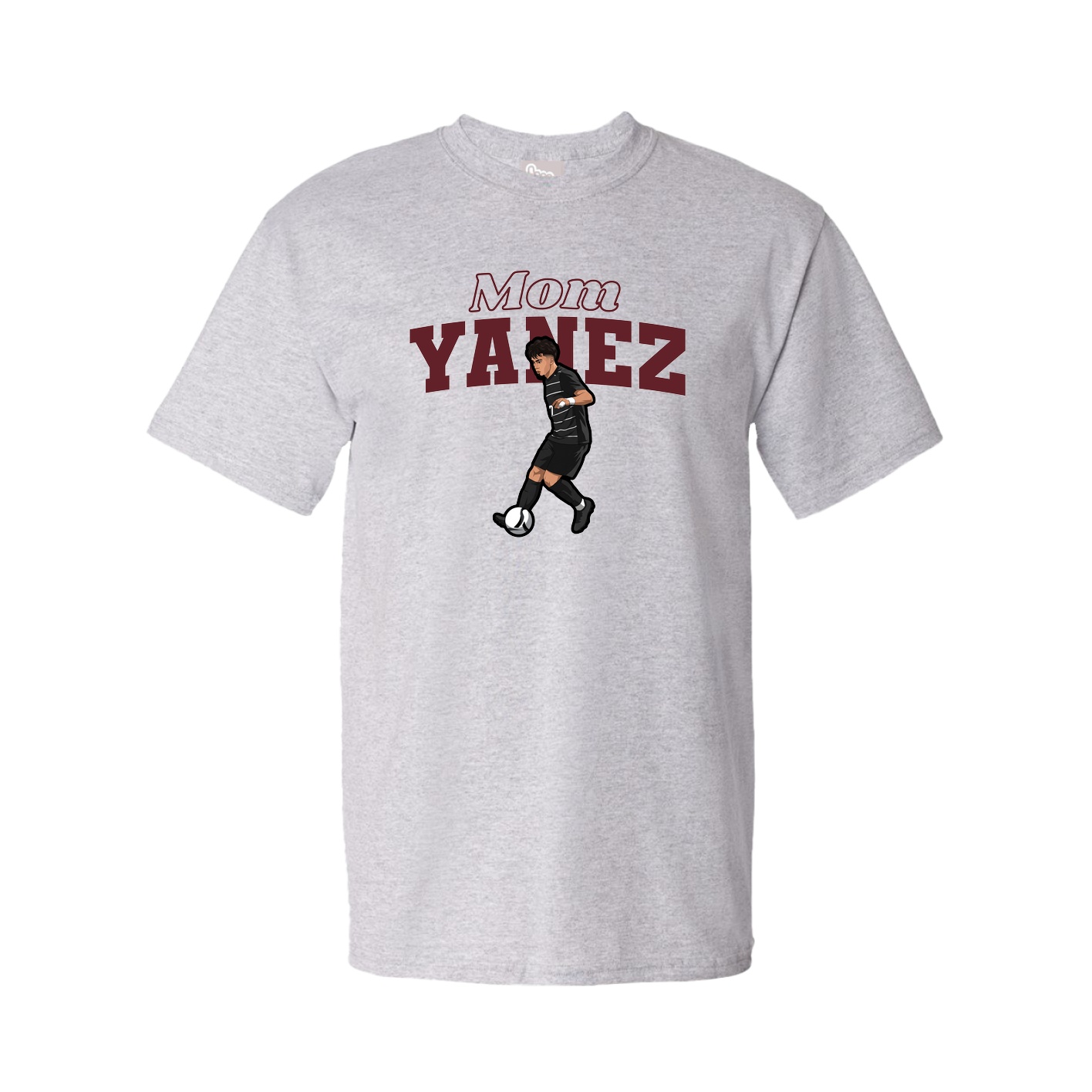 Youth Tee — Mothers Day Block in Grey