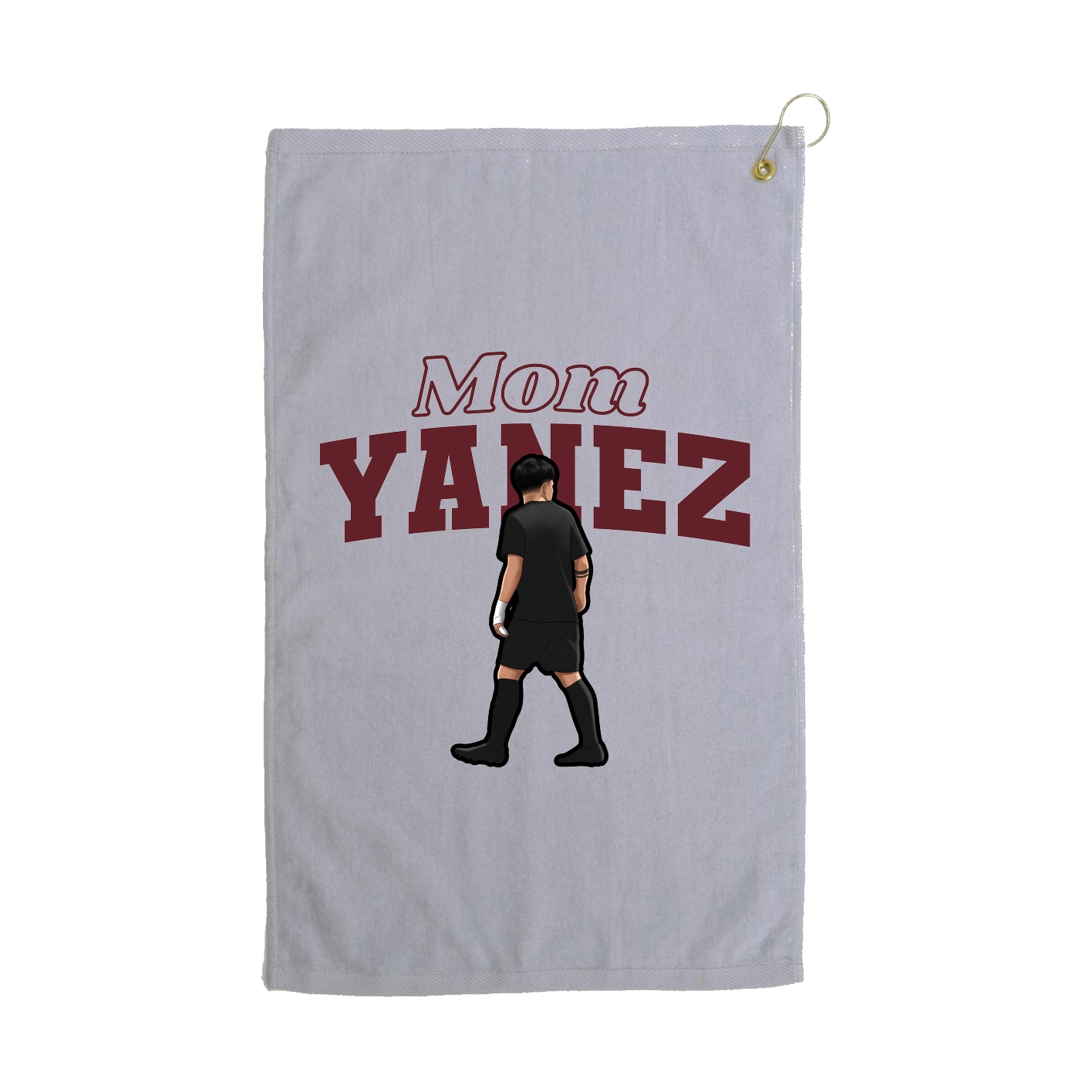 Golf Towel — Mothers Day Block in Grey