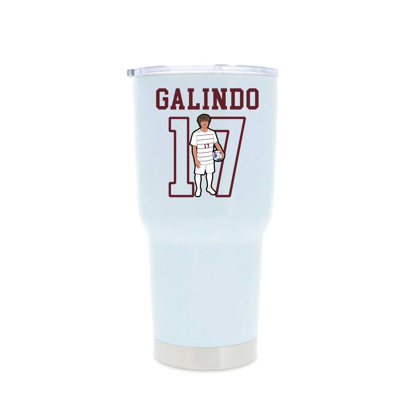 30oz Stainless Steel Tumbler — Shirsey in White